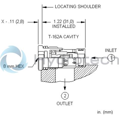 Sun Hydraulics-CHECK CARTRIDGE-CXBGXAN