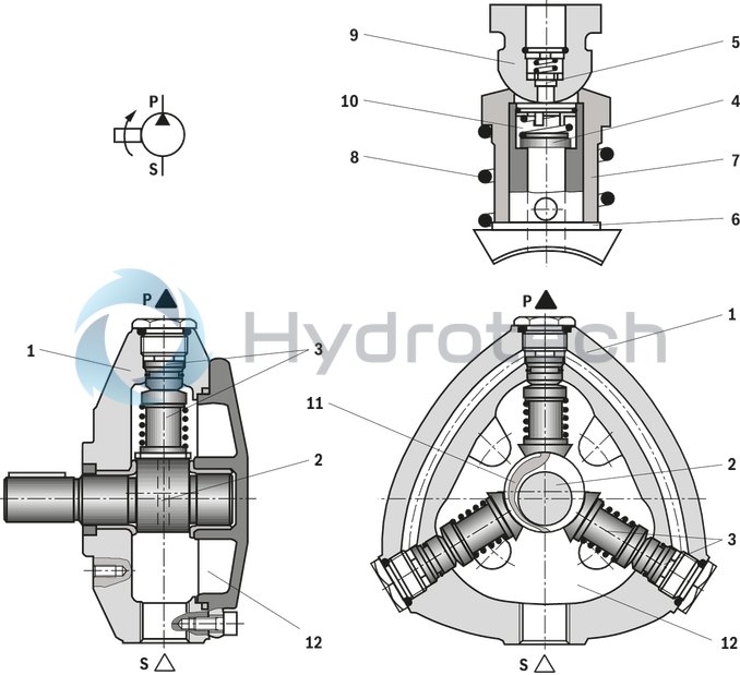 radial piston pump diagram